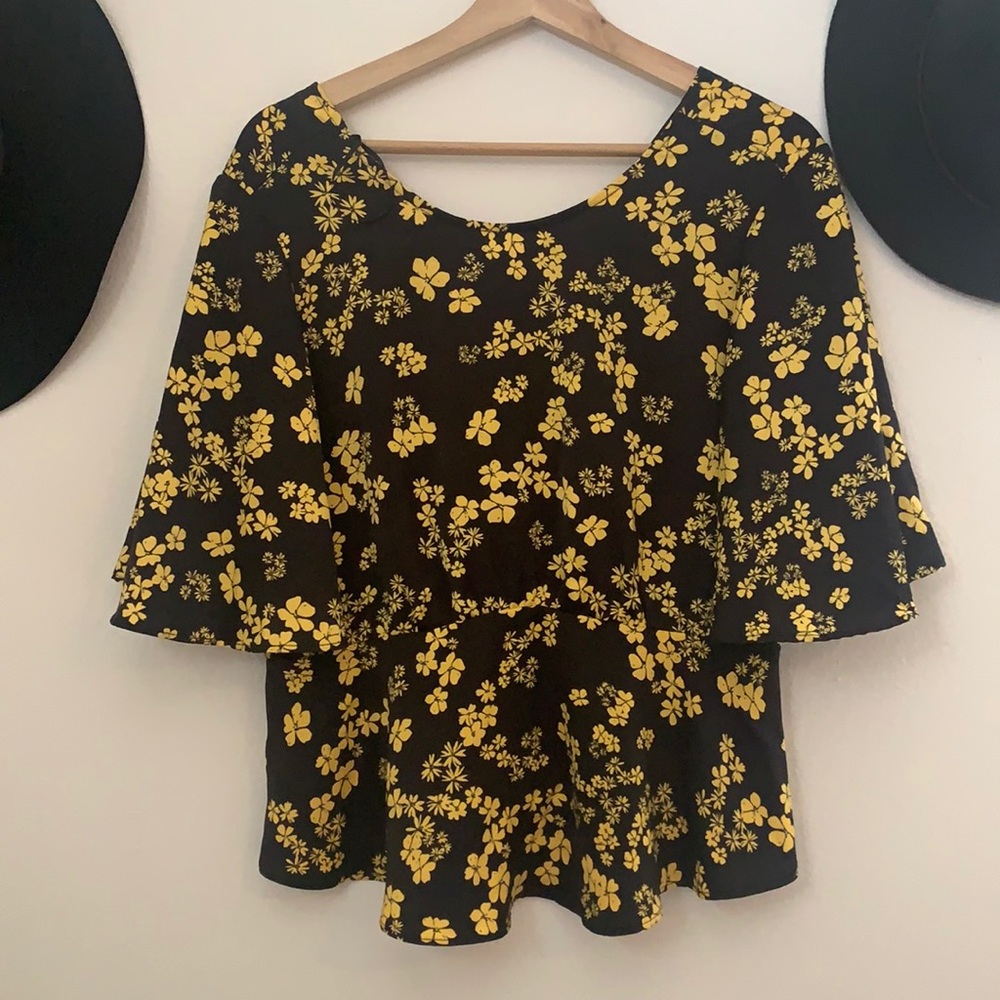 Who What Wear Peplum Top